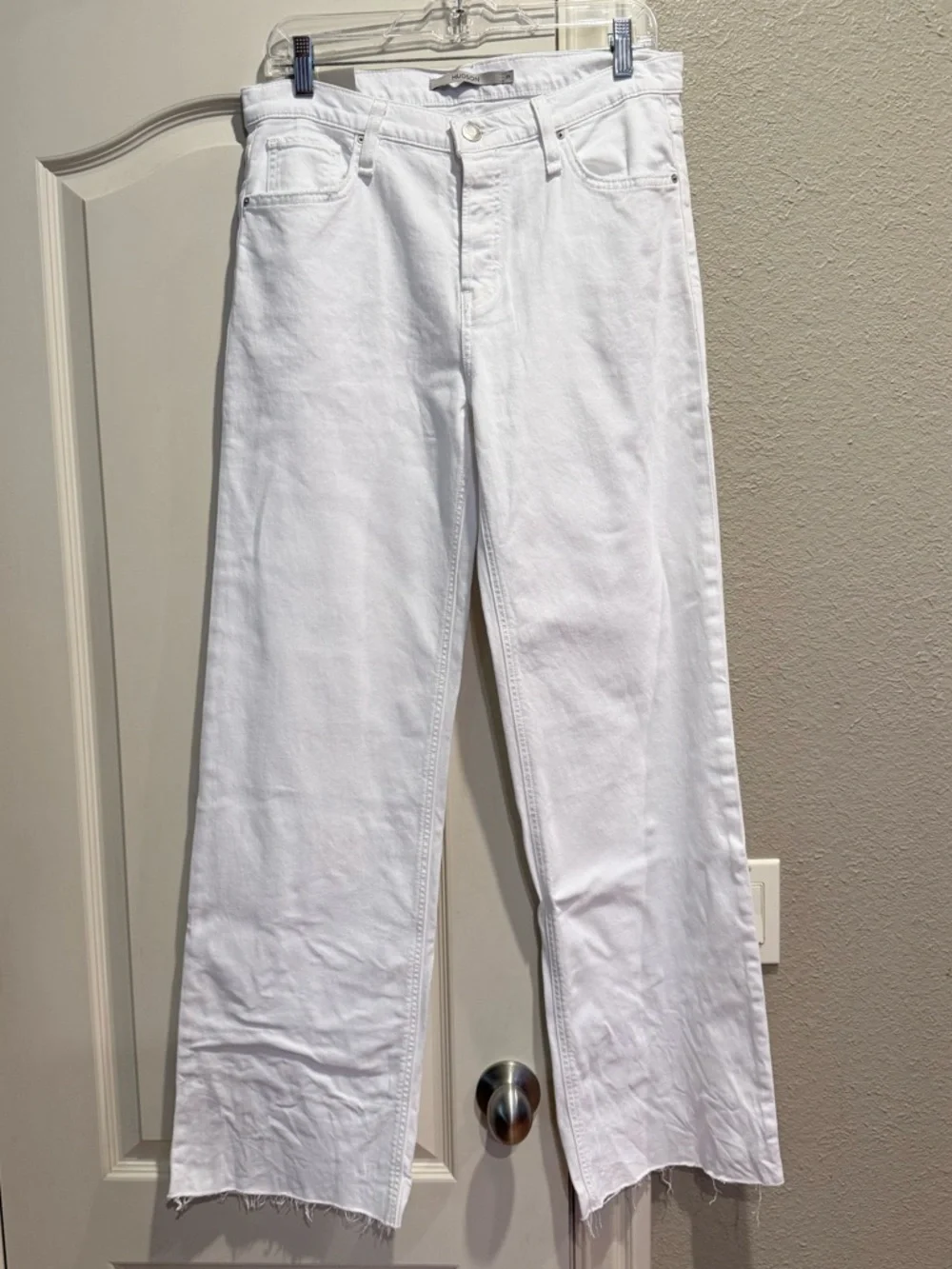 NWT Hudson High Rise Wide Leg Rosie white lily  jeans - Picture 4 of 6